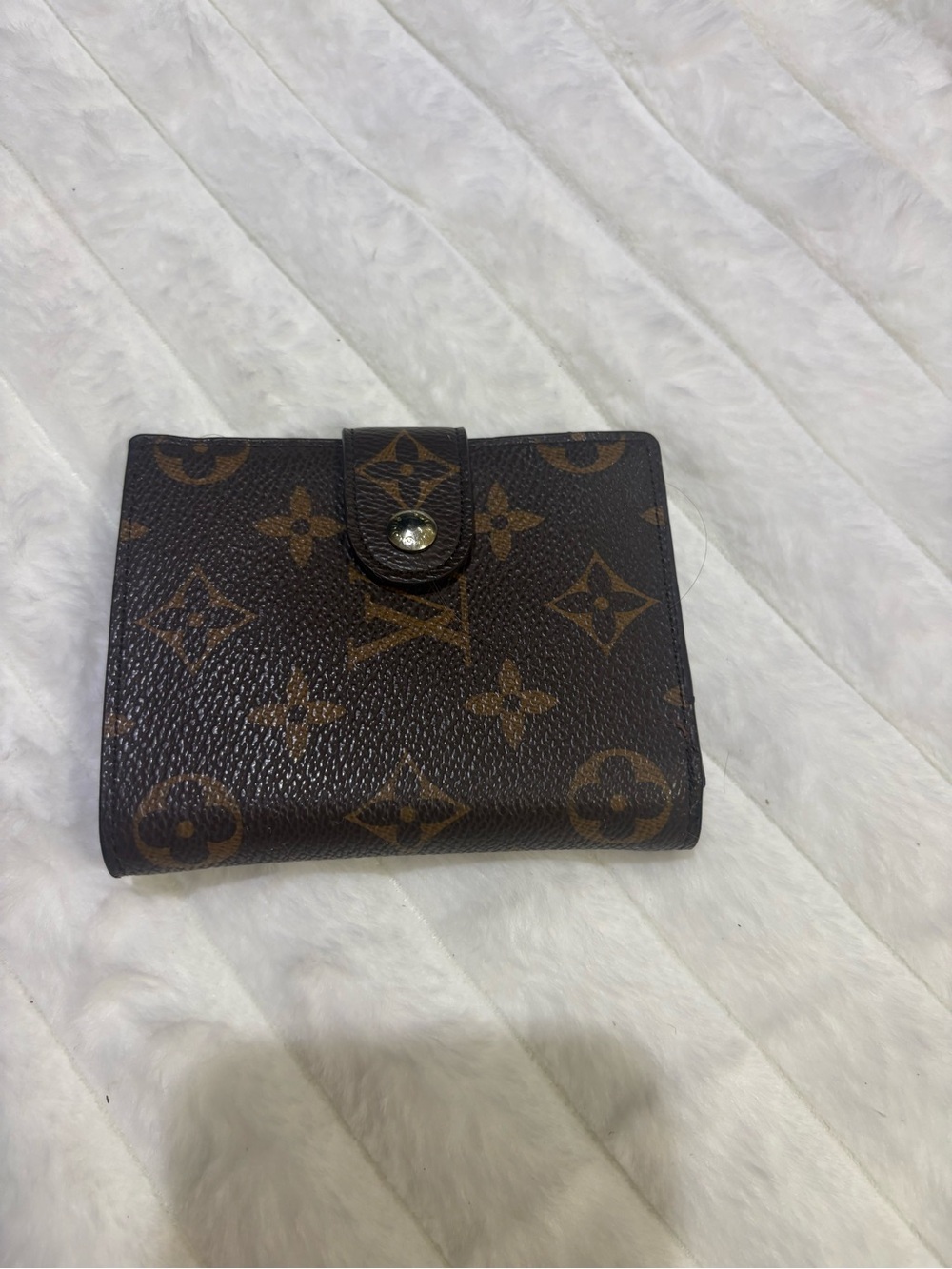 & Other Stories Brown Monogram Fold Wallet